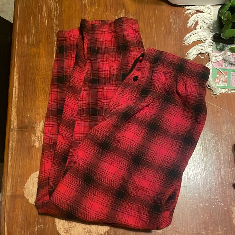 plaid Pj pants